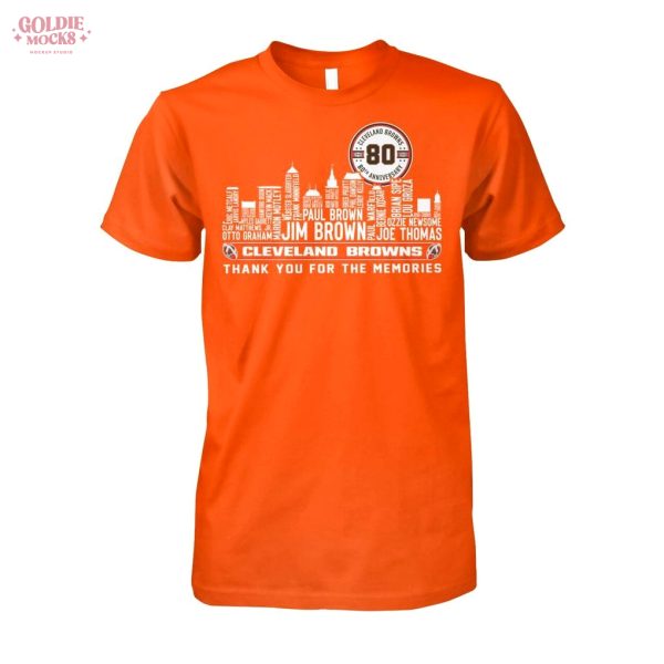 Cleveland Browns 80th Anniversary 2025 T-Shirt
