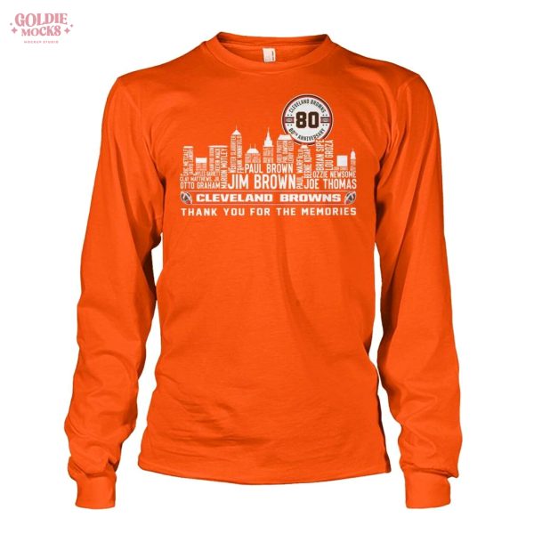 Cleveland Browns 80th Anniversary 2025 T-Shirt