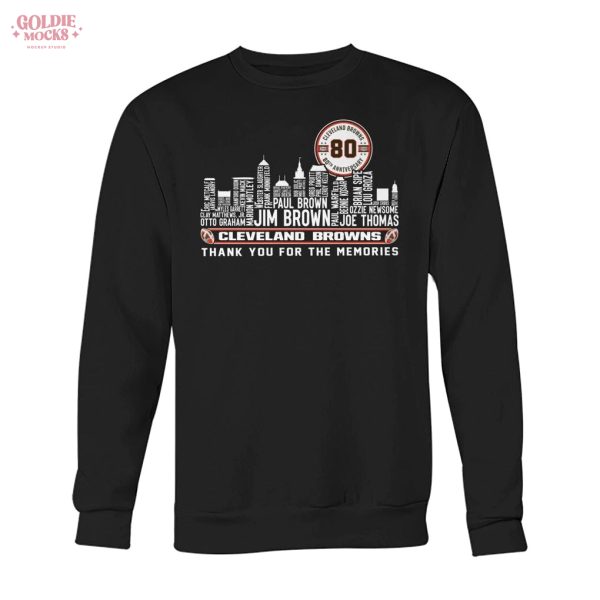 Cleveland Browns 80th Anniversary 2025 T-Shirt