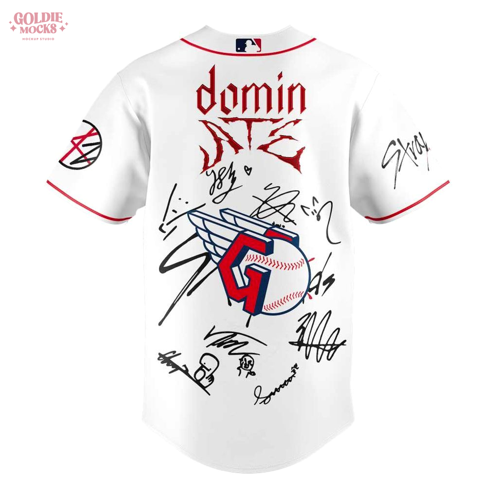 Cleveland Guardians x Stray Kids ATE Tour Signature All Team For Fans 2025 Jersey Cleveland Guardians x Stray Kids ATE Tour Signature All Team For Fans 2025 Jersey