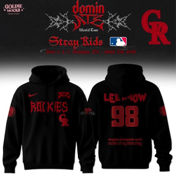 Colorado Rockies x Stray Kids Dominate World Tour 2025 All Team Hoodie
