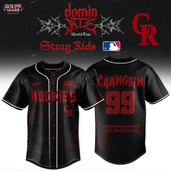 Colorado Rockies x Stray Kids Dominate World Tour 2025 All Team Jersey