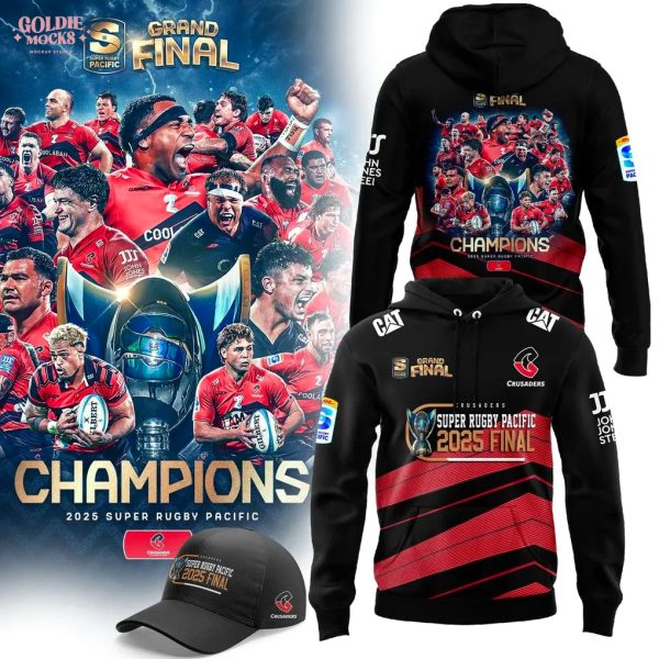 Crusaders 2025 Super Rugby Pacific Champions Special Hoodie