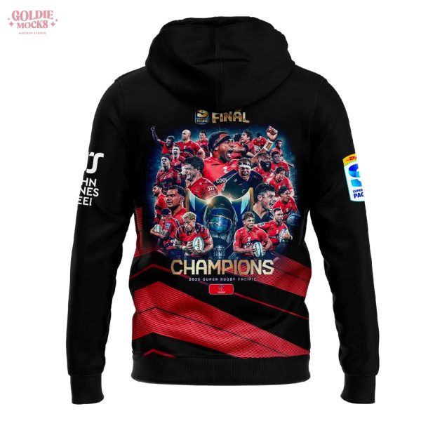 Crusaders 2025 Super Rugby Pacific Champions Special Hoodie