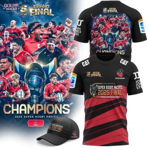 Crusaders 2025 Super Rugby Pacific Champions T-Shirt