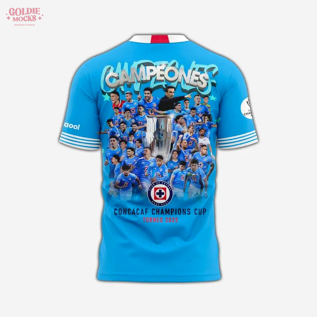 Cruz Azul 2025 Campeones Concacaf Champions Shirt Cruz Azul 2025 Campeones Concacaf Champions Shirt