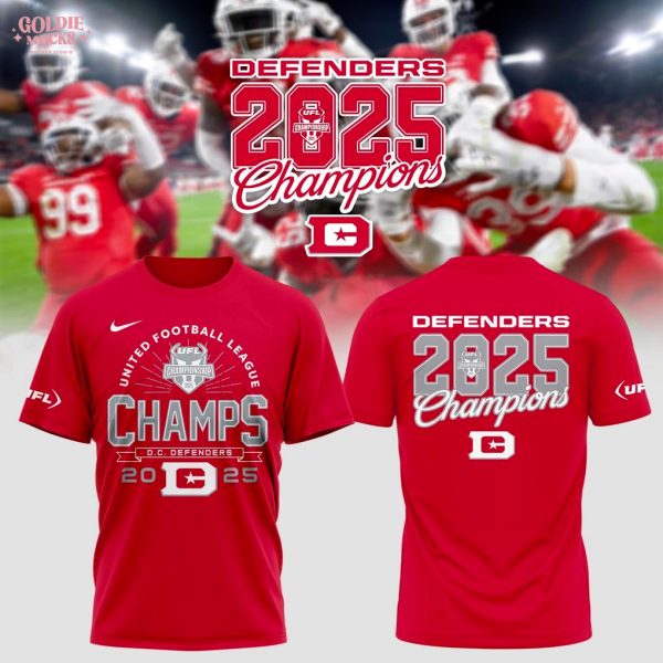 D.C Defenders United Football League champions 2025 For Fans Shirt