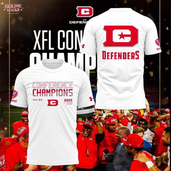 DC Defenders XFL Conference 2025 Champions White Hoodie