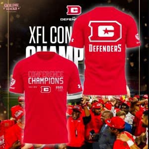 DC Defenders XFL Conference 2025 Champions White Red Shirt