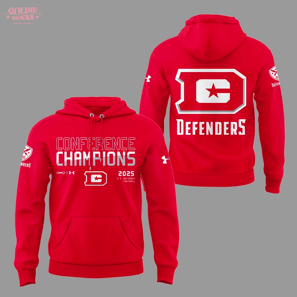 DC Defenders XFL Conference 2025 Champions White Red Shirt DC Defenders XFL Conference 2025 Champions White Red Shirt