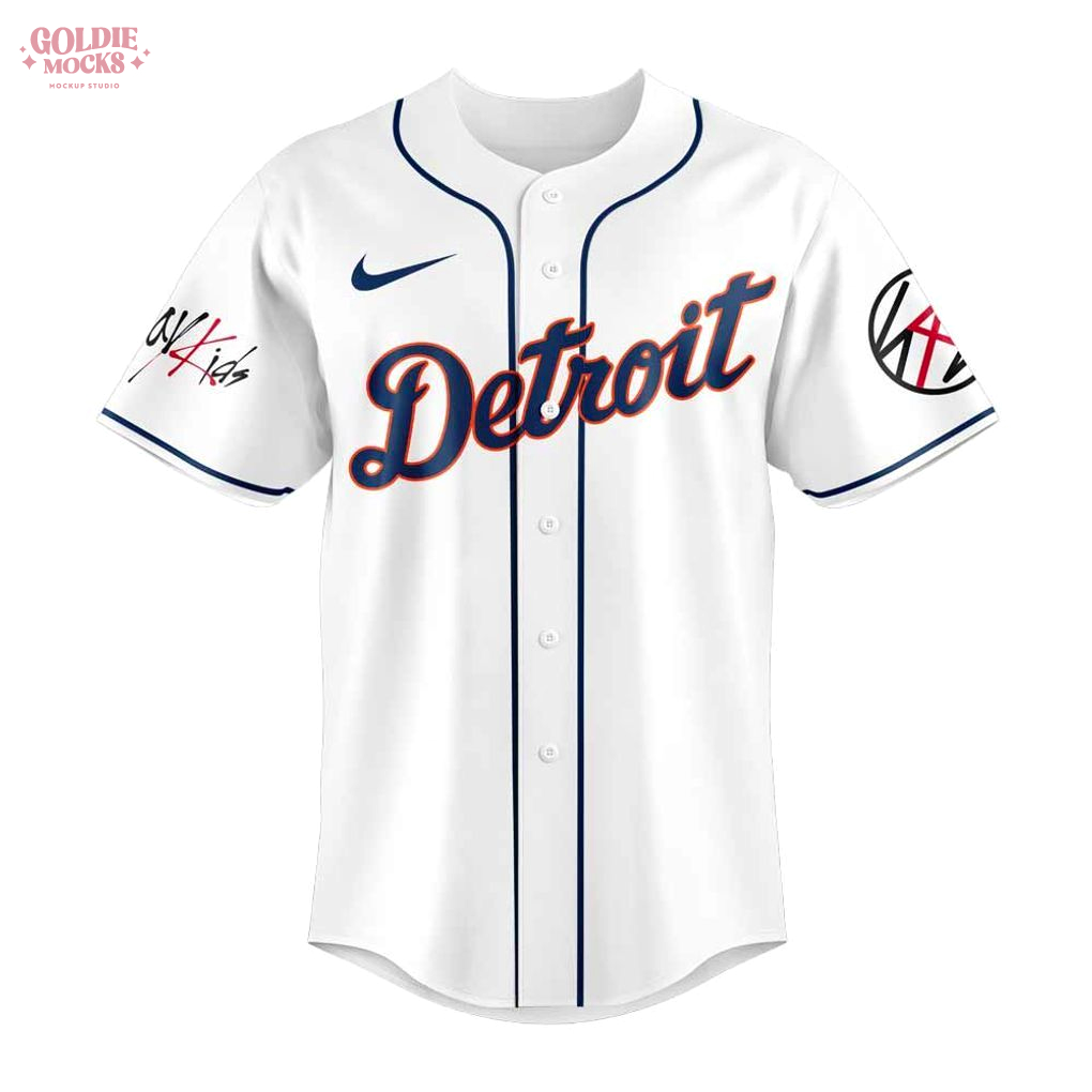 Detroit Tigers x Stray Kids ATE Tour Signature All Team For Fans 2025 Jersey Detroit Tigers x Stray Kids ATE Tour Signature All Team For Fans 2025 Jersey