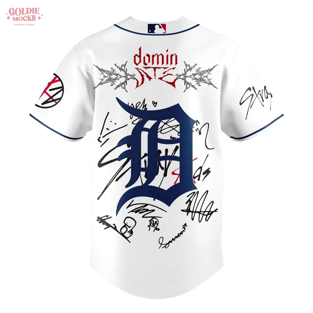 Detroit Tigers x Stray Kids ATE Tour Signature All Team For Fans 2025 Jersey Detroit Tigers x Stray Kids ATE Tour Signature All Team For Fans 2025 Jersey