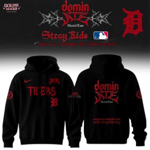 Detroit Tigers x Stray Kids Dominate World Tour 2025 All Team Hoodie