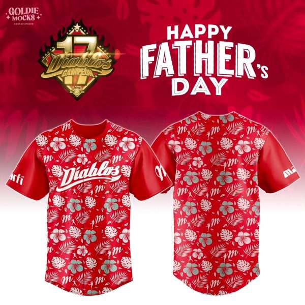 Diablos Rojos del México Happy Father Day 2025 Jersey