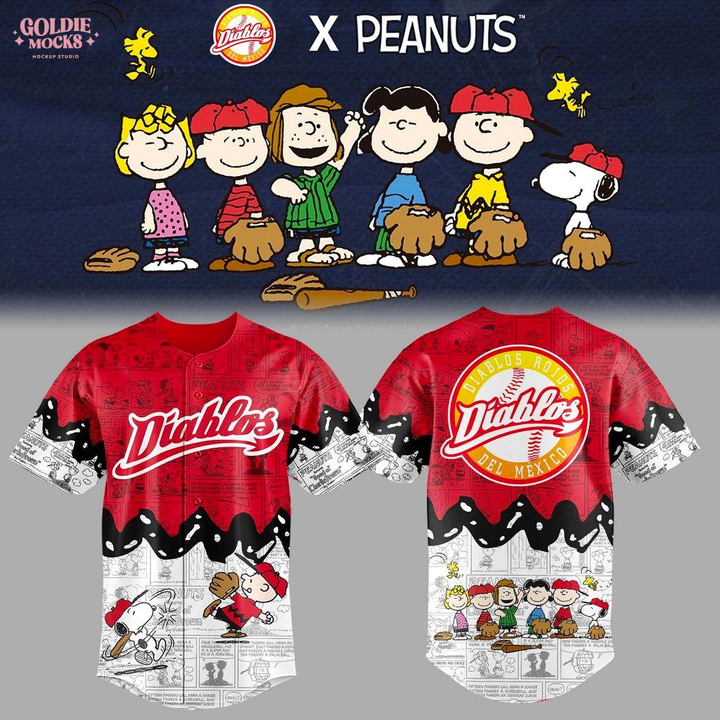 Diablos Rojos del México x Peanuts 2025 New Jersey Diablos Rojos del México x Peanuts 2025 New Jersey