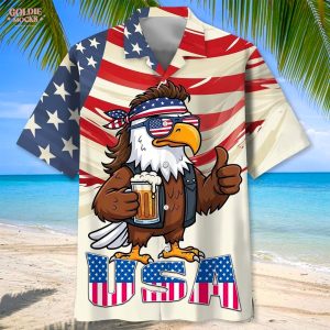 Eagle Independence Day USA 2025 Hawaiian Shirt