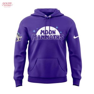 Erie SeaWolves Moon Mammoths Gear 2025 Purple Hoodie