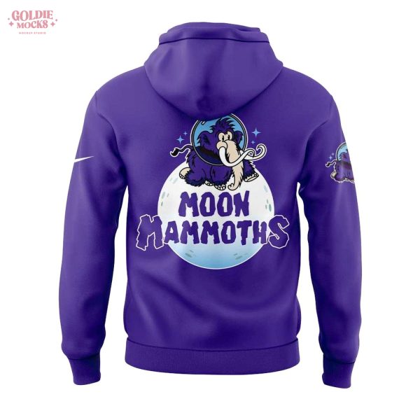 Erie SeaWolves Moon Mammoths Gear 2025 Purple Hoodie