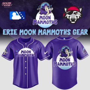 Erie SeaWolves Moon Mammoths Gear New Edition 2025 Purple Jersey