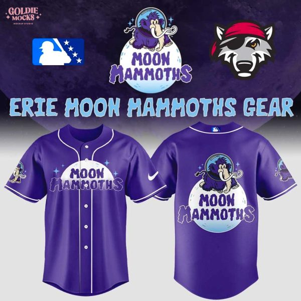 Erie SeaWolves Moon Mammoths Gear New Edition 2025 Purple Jersey