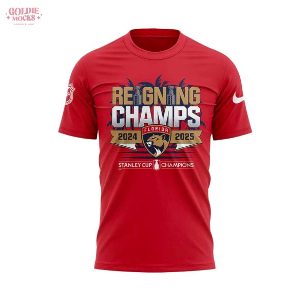Florida Panthers Fanatics Back-To-Back Stanley Cup Champions T-Shirt