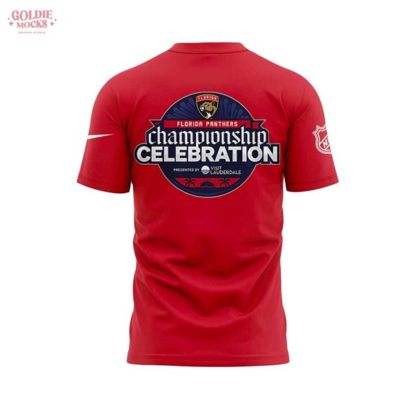 Florida Panthers Fanatics Back-To-Back Stanley Cup Champions T-Shirt