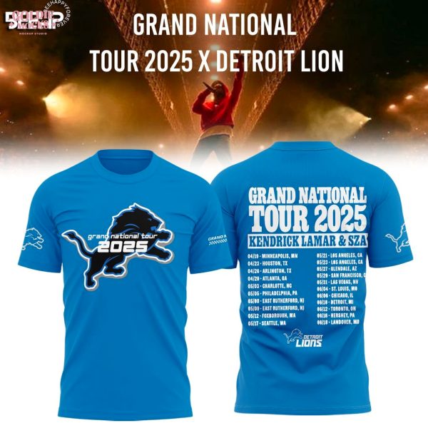Grand National Tour 2025 x Detroit Lions T-Shirt