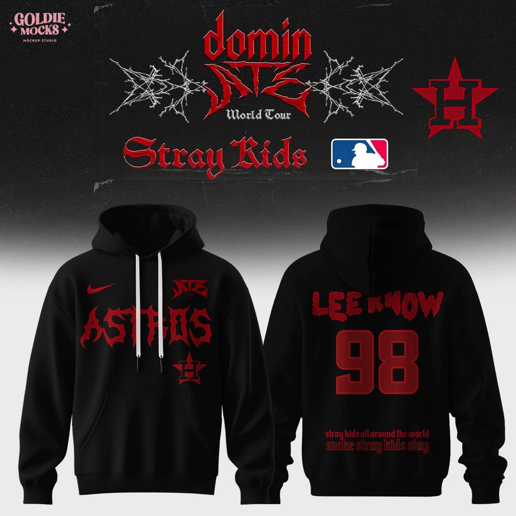 Houston Astros x Stray Kids Dominate World Tour 2025 All Team Hoodie Houston Astros x Stray Kids Dominate World Tour 2025 All Team Hoodie