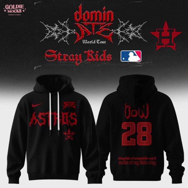Houston Astros x Stray Kids Dominate World Tour 2025 All Team Hoodie