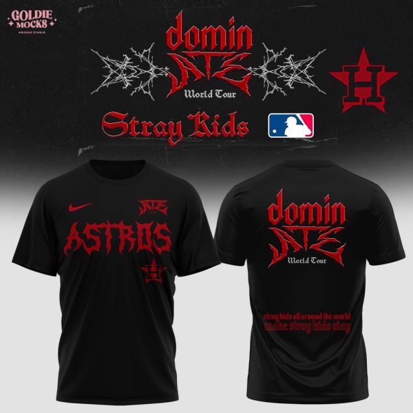 Houston Astros x Stray Kids Dominate World Tour 2025 All Team T-Shirt