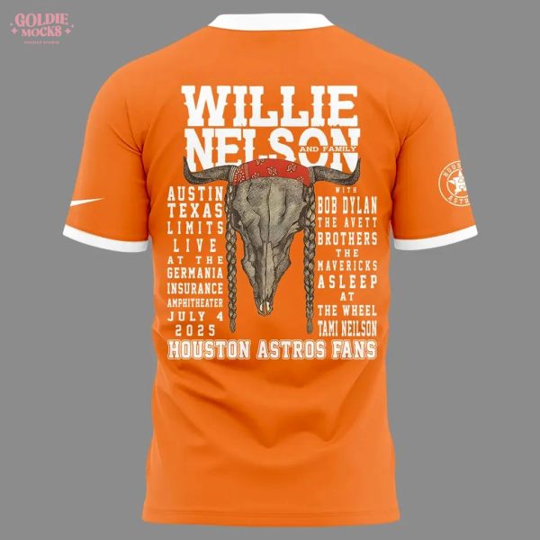 Houston Astros x Willie Nelson’s Tour 2025 T-Shirt