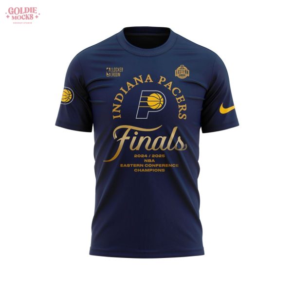 Indiana Pacers Champions 2025 Eastern Conference Blue T-Shirt