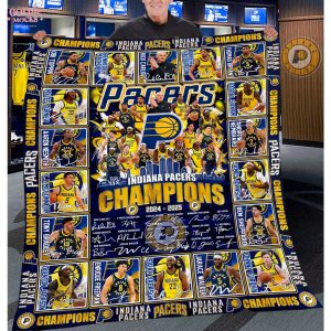Indiana Pacers Champions 2025 Limited Edition Fleece Blanket