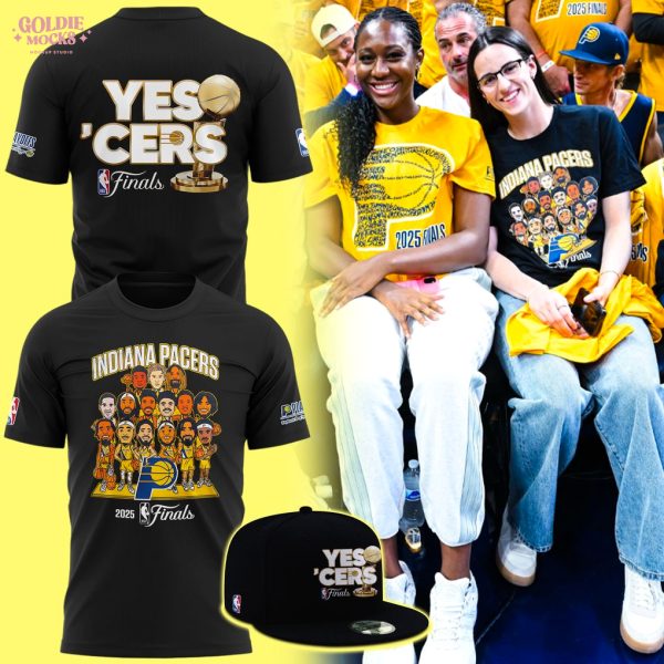 Indiana Pacers NBA Finals 2025 YES’CERS Full Team T-Shirt