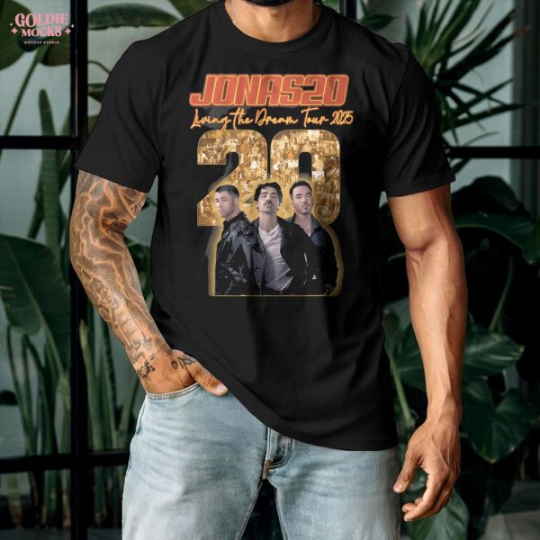 Jonas Brothers Jonas20 Living the Dream Tour 2025 Shirt