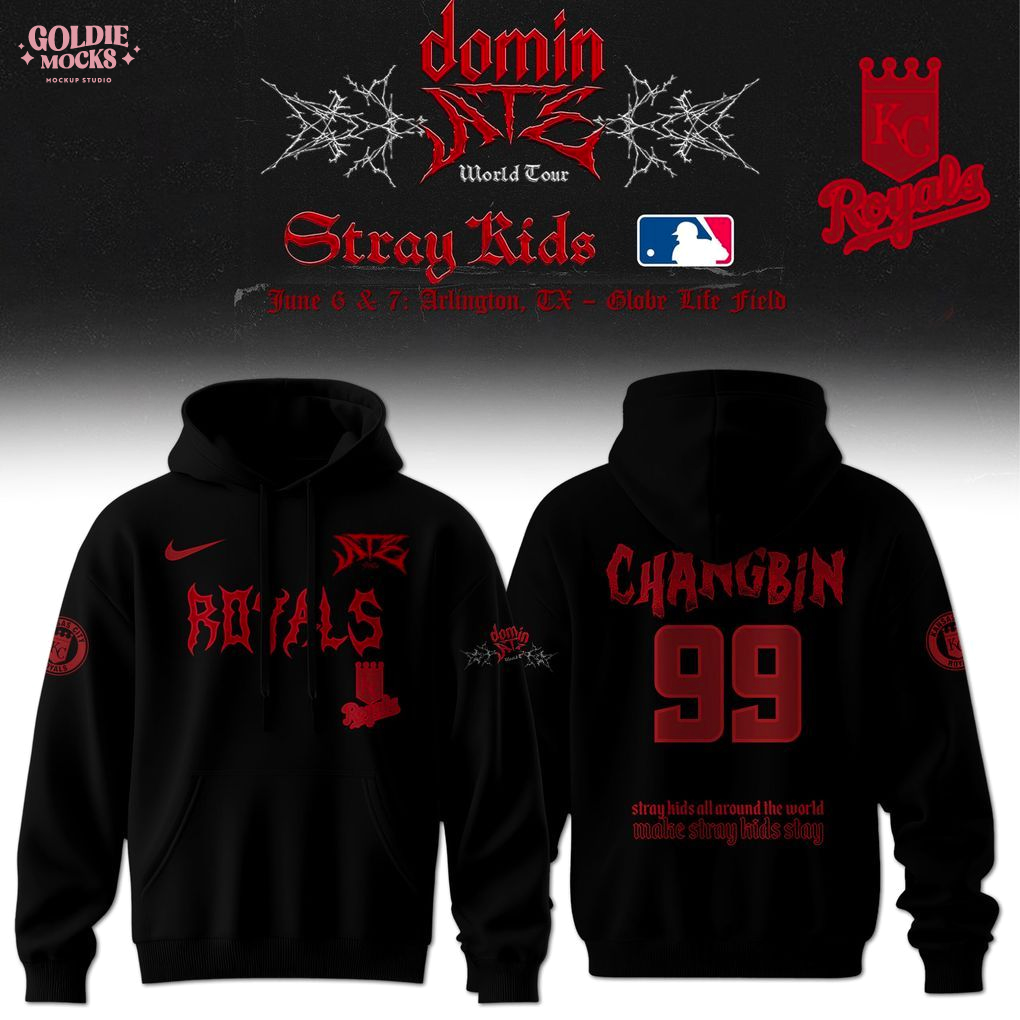 Kansas City Royals x Stray Kids Dominate World Tour 2025 All Team Hoodie Kansas City Royals x Stray Kids Dominate World Tour 2025 All Team Hoodie