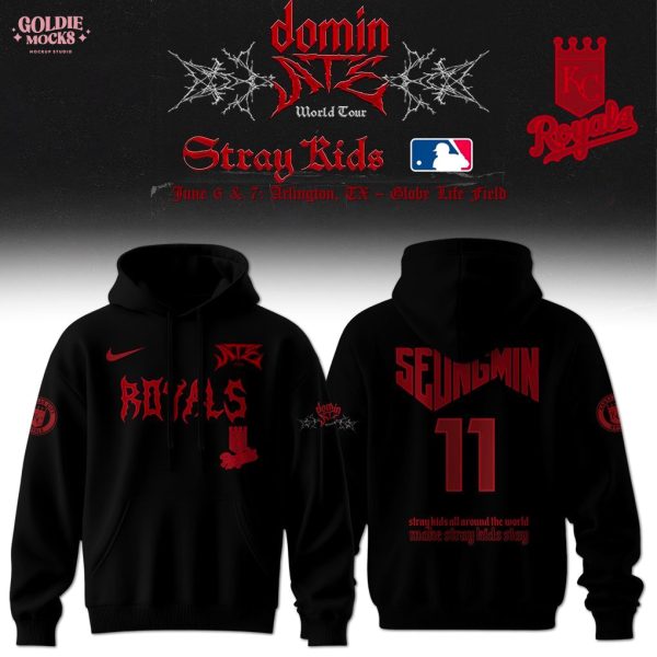 Kansas City Royals x Stray Kids Dominate World Tour 2025 All Team Hoodie