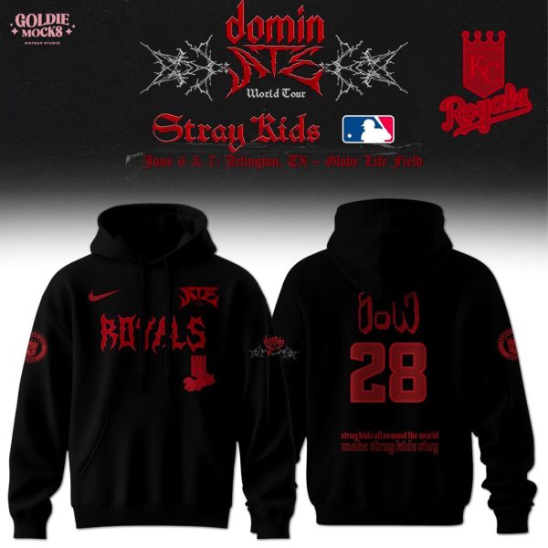 Kansas City Royals x Stray Kids Dominate World Tour 2025 All Team Hoodie