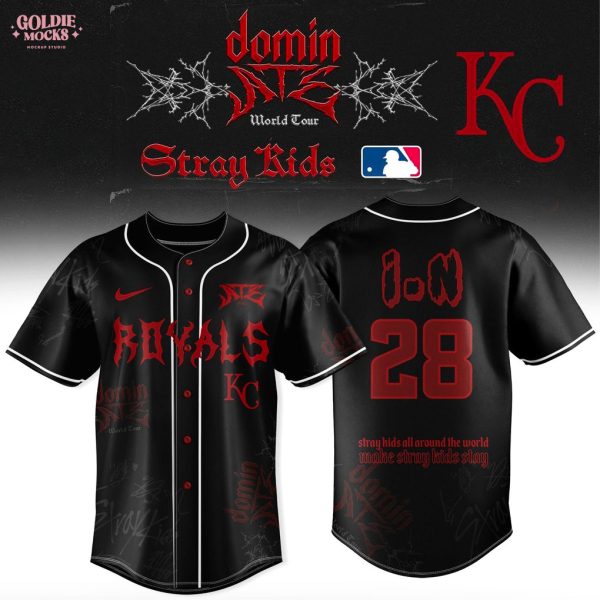 Kansas City Royals x Stray Kids Dominate World Tour 2025 All Team Jersey