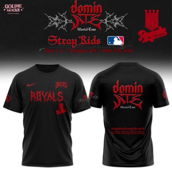 Kansas City Royals x Stray Kids Dominate World Tour 2025 All Team T-Shirt