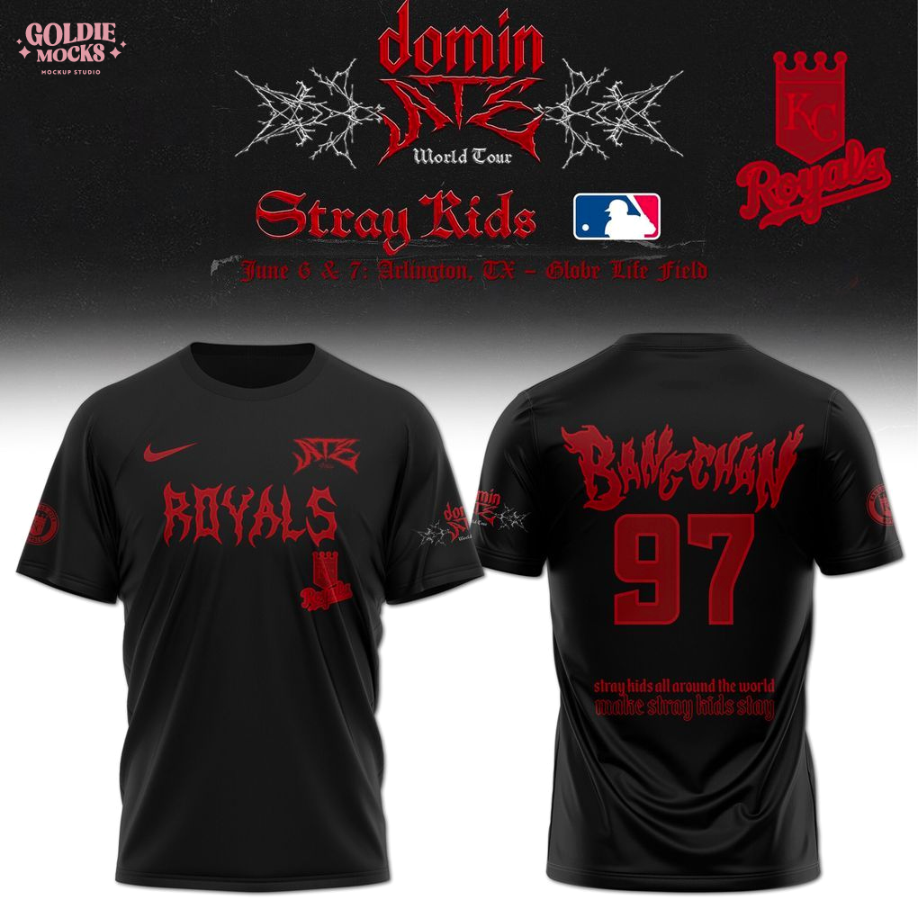 Kansas City Royals x Stray Kids Dominate World Tour 2025 All Team T-Shirt Kansas City Royals x Stray Kids Dominate World Tour 2025 All Team T-Shirt