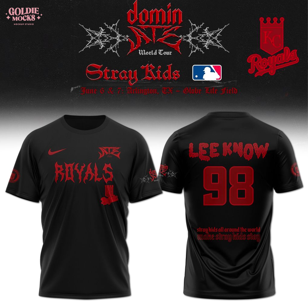 Kansas City Royals x Stray Kids Dominate World Tour 2025 All Team T-Shirt Kansas City Royals x Stray Kids Dominate World Tour 2025 All Team T-Shirt