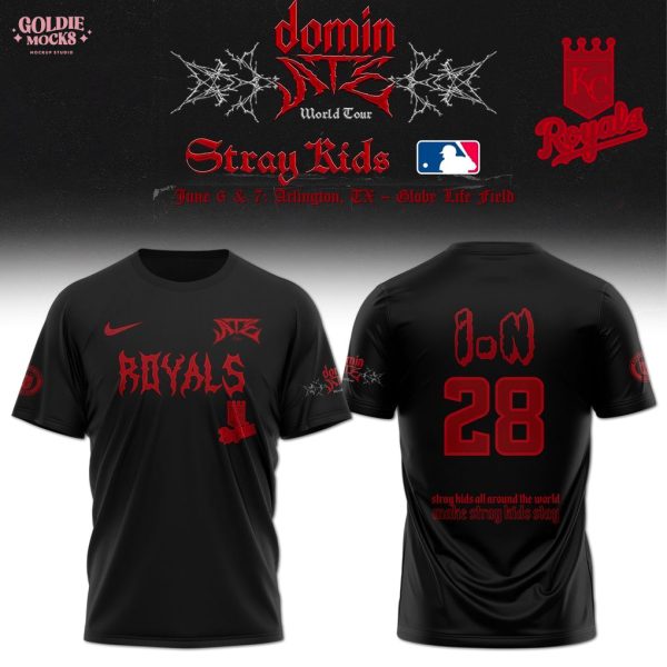 Kansas City Royals x Stray Kids Dominate World Tour 2025 All Team T-Shirt
