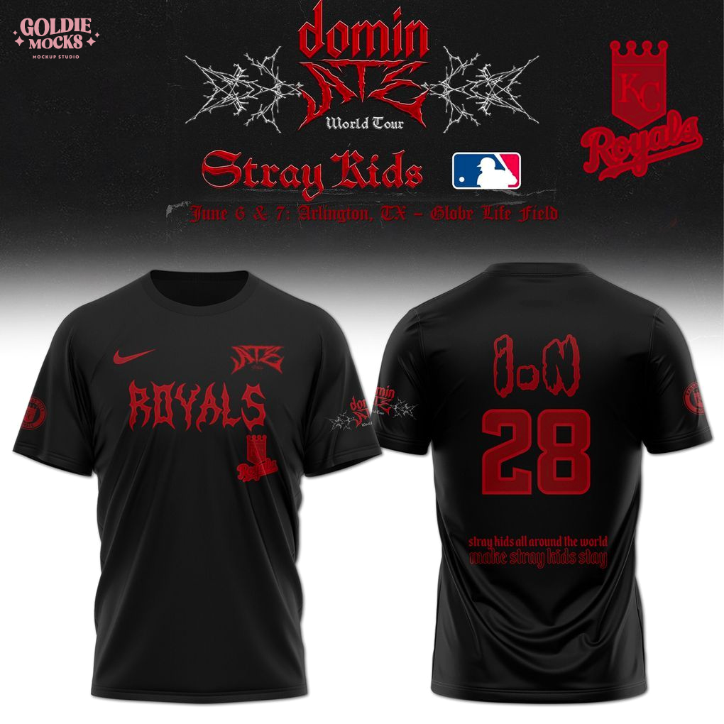 Kansas City Royals x Stray Kids Dominate World Tour 2025 All Team T-Shirt Kansas City Royals x Stray Kids Dominate World Tour 2025 All Team T-Shirt