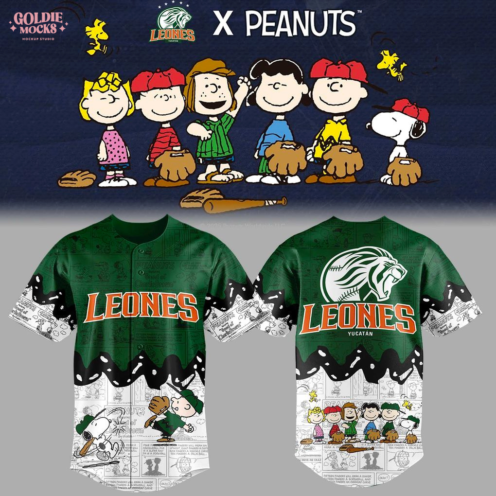Leones de Yucatán Peanuts 2025 Jersey Leones de Yucatán Peanuts 2025 Jersey