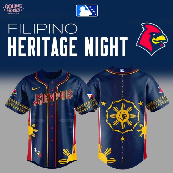 Limited Memphis Redbirds Filipino Heritage Night Jersey