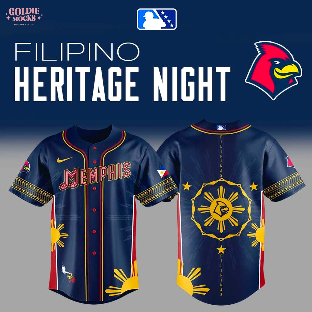 Limited Memphis Redbirds Filipino Heritage Night Jersey Limited Memphis Redbirds Filipino Heritage Night Jersey