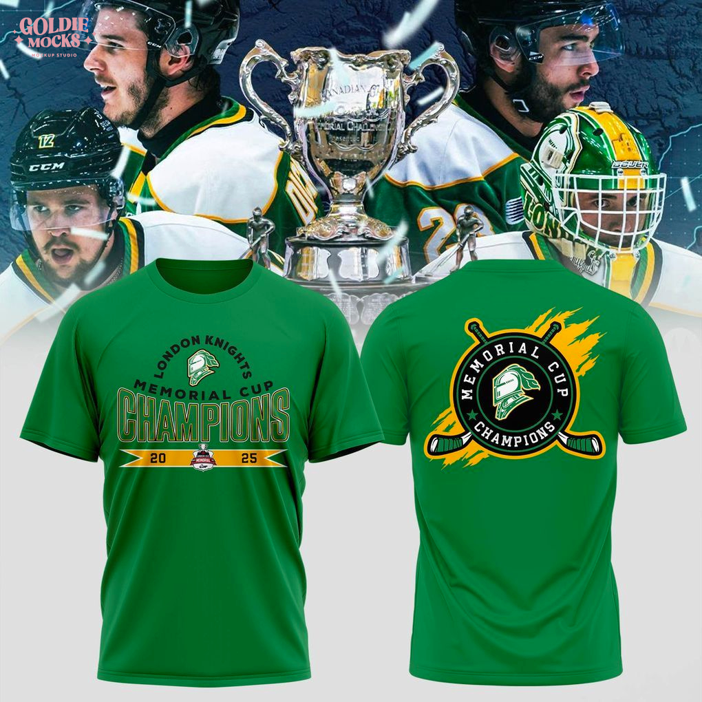 London Knights Memorial Cup 2025 Champions T-Shirt London Knights Memorial Cup 2025 Champions T-Shirt