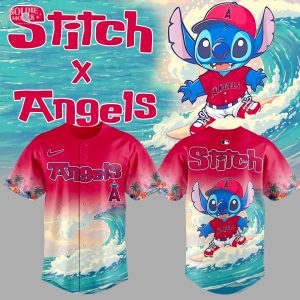 Los Angeles Angels x Stitch Aloha 2025 Jersey