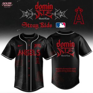 Los Angeles Angels x Stray Kids Dominate World Tour 2025 All Team Jersey